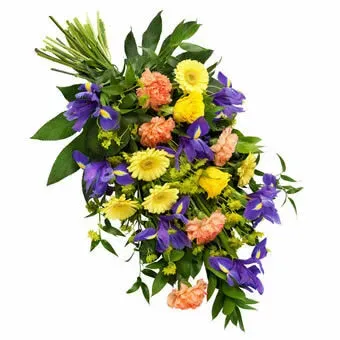 Planten & Zo Kleurrijk rouwboeket medium vers