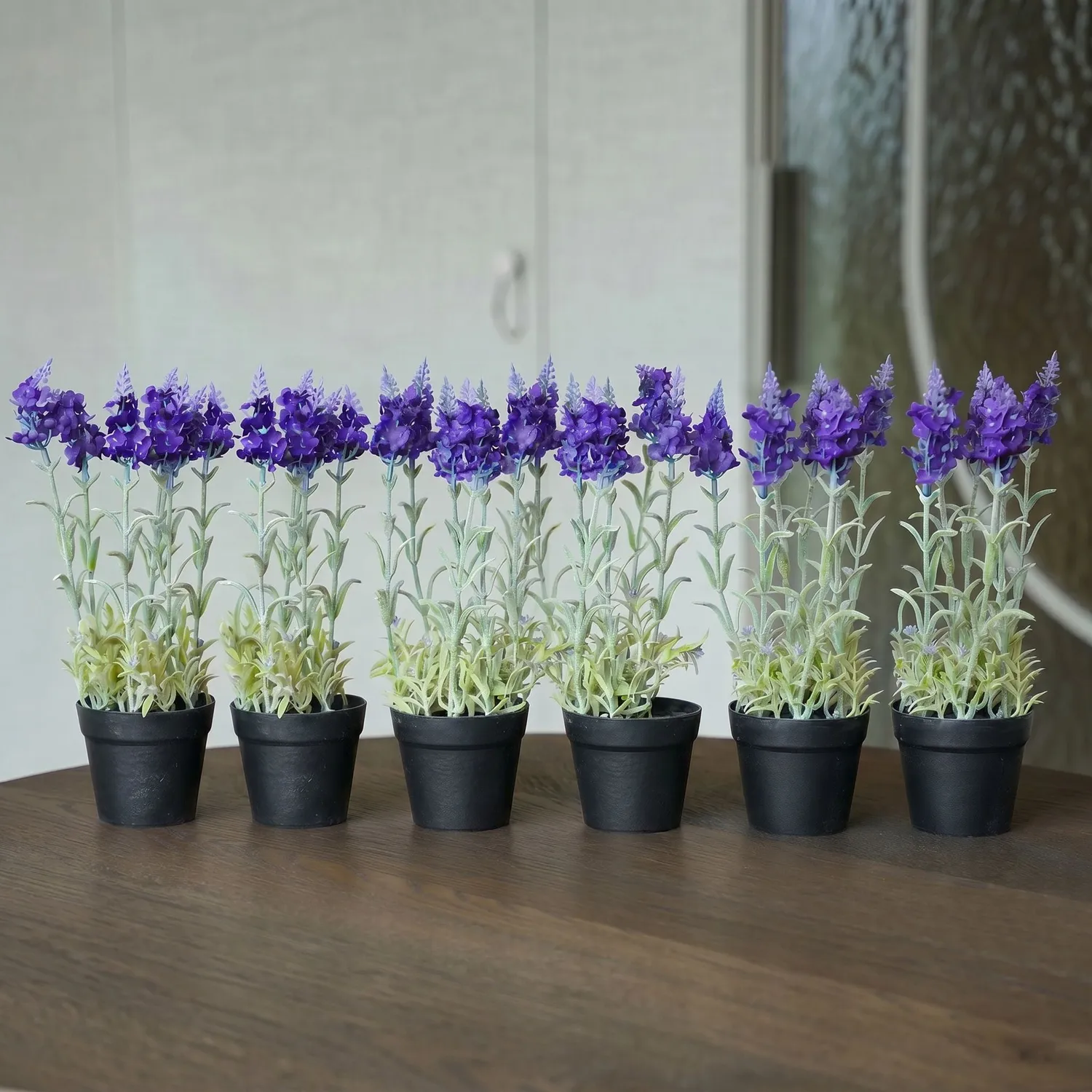 Urbanjungl Lavendel kunstplanten 6 stuks paars onderhoudsvrij