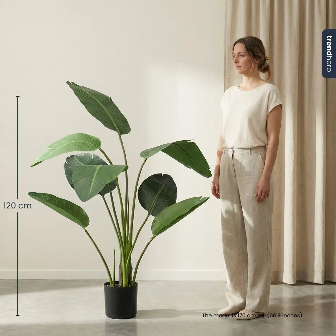 Urbanjungl Strelitzia kunstplant 120 cm tropisch