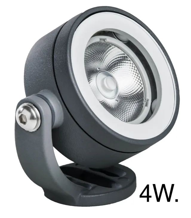 Spotpro aanlichtspot antraciet LED 4W 3000K