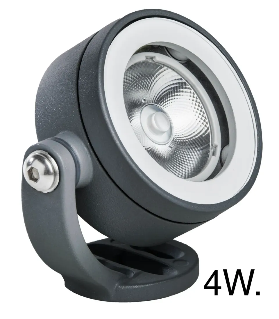 Spotpro aanlichtspot antraciet LED 4W 3000K