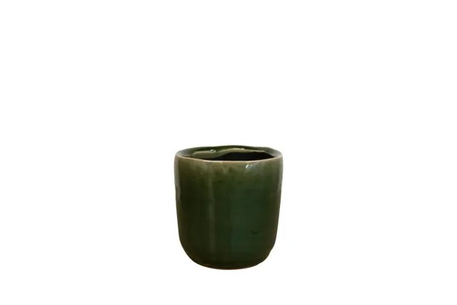 Clara pot groen D8 H8 klein bloempotje
